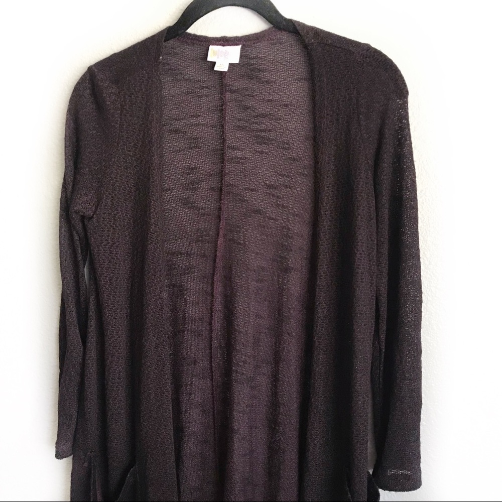 Lularoe Sarah Long Duster Cardigan NWT Size XS